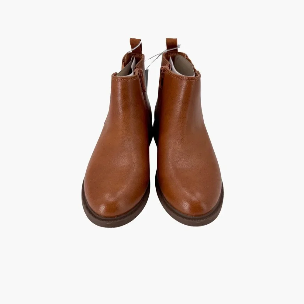 NEW Cat & Jack Toddler Tanner Chelsea Ankle Boots - Cognac - Size 12